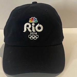 Rio 2016 USA Olympic Team Hat Cap Black Adjustable Strapback
